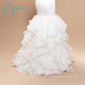 Sequined Beading Button Mermaid Beautiful White Princess Wedding Dresses